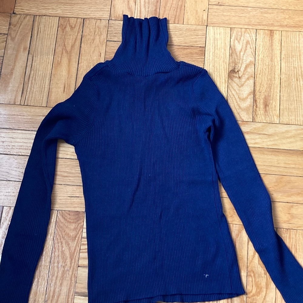 Navy blue turtleneck